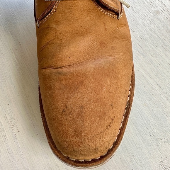 STEVE MADDEN, MENS HARPOON, TAN LEATHER OXFORDS. LACE-UP, SIZE 12 main image 10